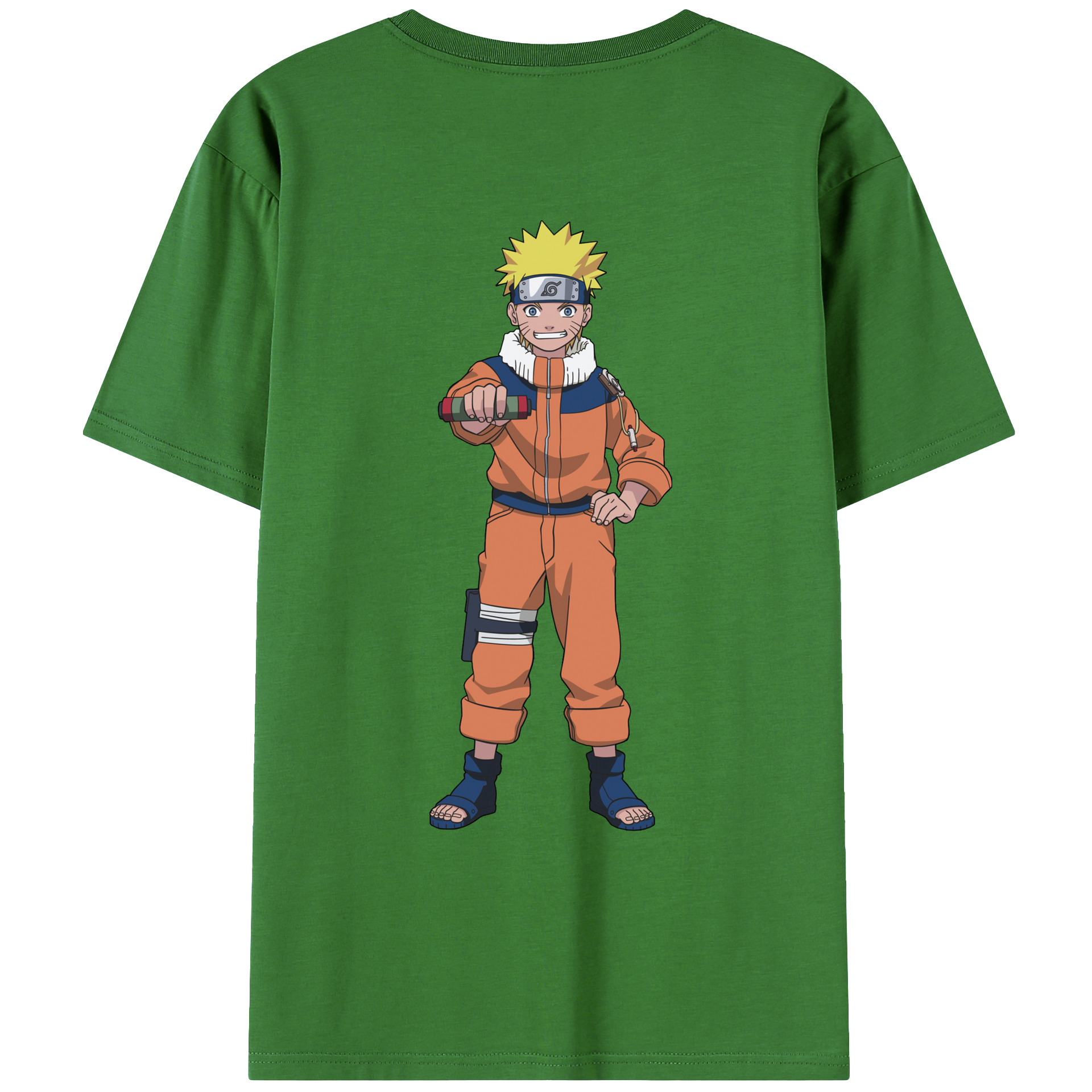 （画像用） NARUTO -ナルト- うずまき ナルト Uzumaki Naruto レディース半袖Tシャツ(バックプリント)